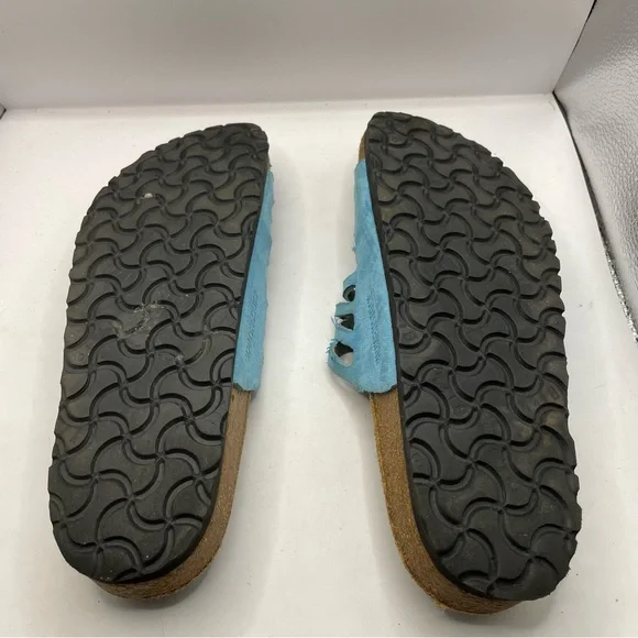 Birkenstock women’s light blue sandals limited edition size 40  US9.5 - Picture 6 of 6
